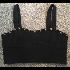 Forever 21 Studded Crop Top